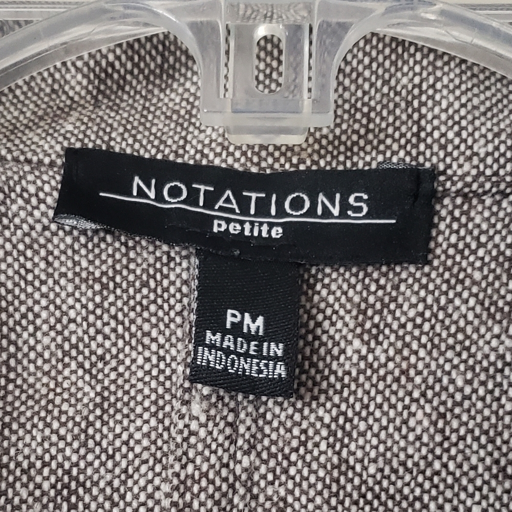 Notations Alligator Print Blazer Size Pm - image 5